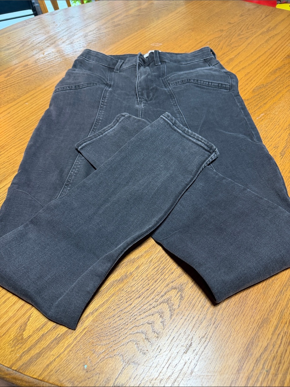Wrangler High Rise Skinny Western Women's Jeans in Washed Dark Gray